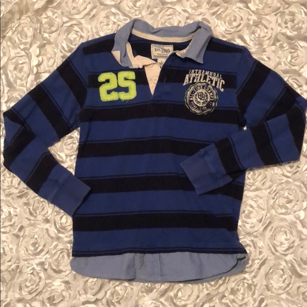 Layered look boys collared shirt size L (10/12)
